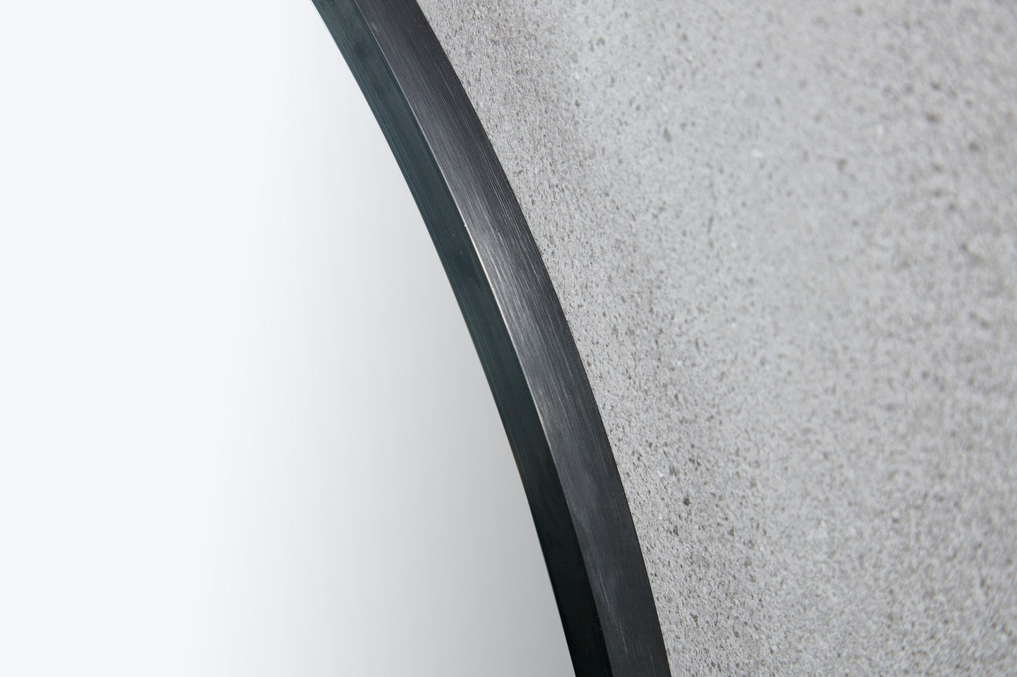 Espejo redondo 100 cm con marco negro