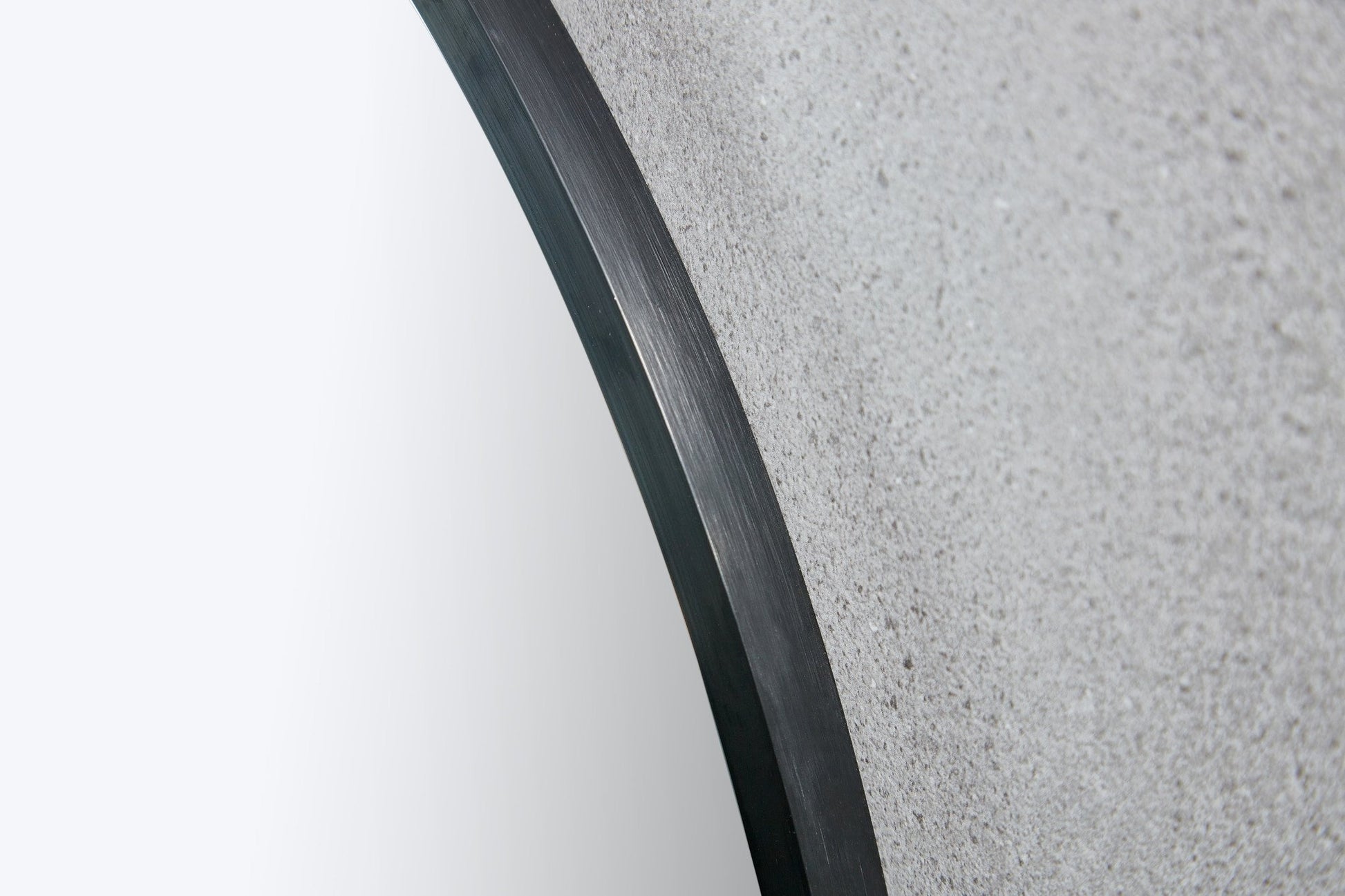 Espejo redondo 100 cm con marco negro