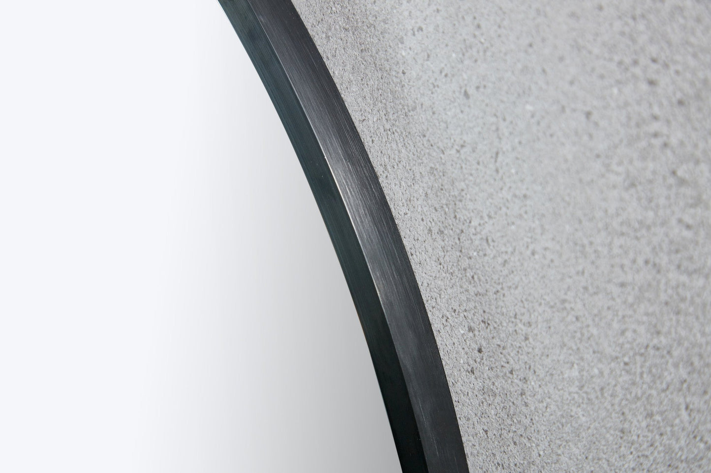 Espejo redondo 60 cm con marco negro