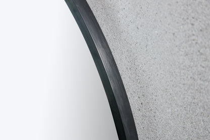 Espejo redondo 60 cm con marco negro