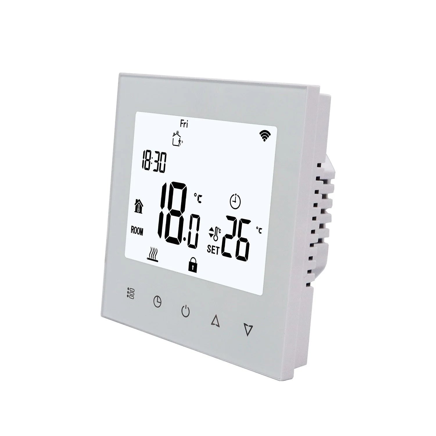 Termostato programable Touch-PRF 78 en blanco o negro