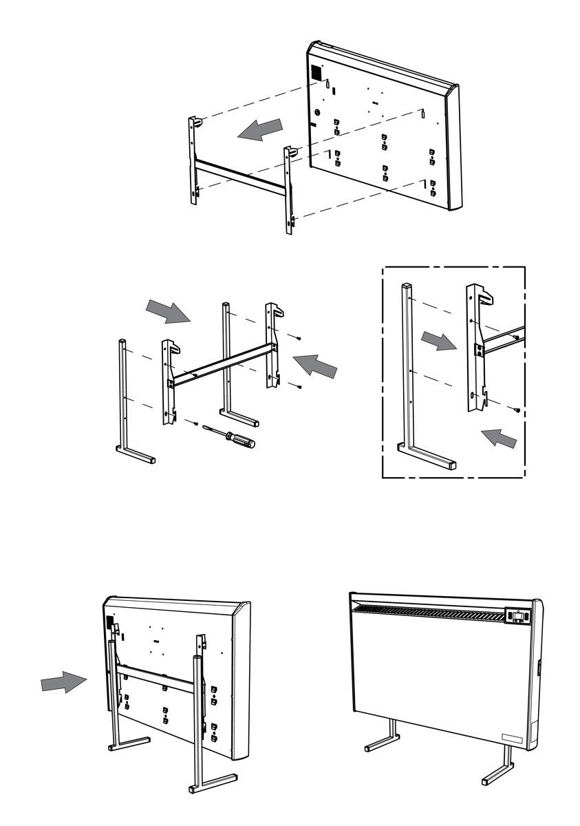 Reposapiés convectores Eldom
