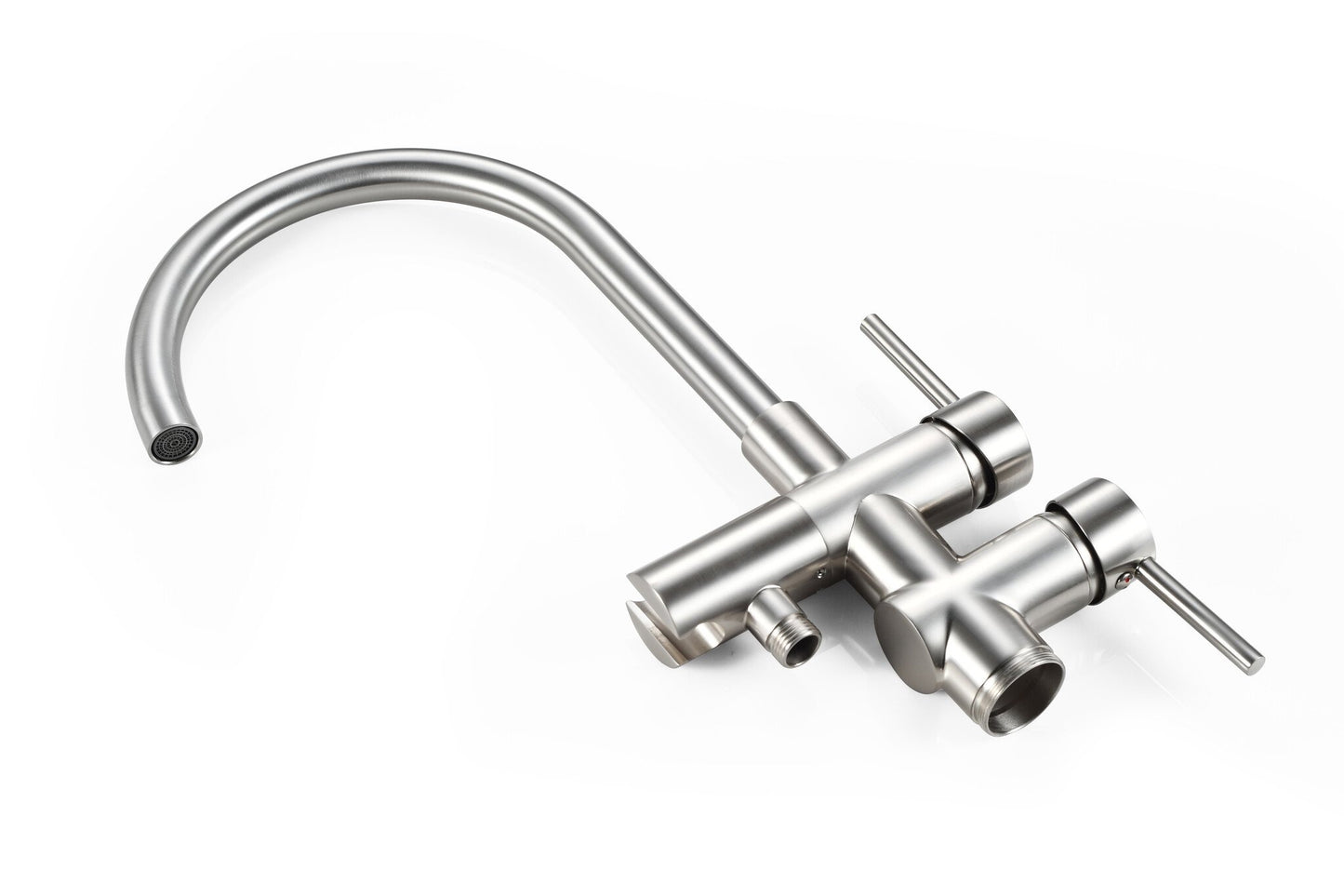 Mezclador de bañera independiente - incluye ducha de mano - cepillado