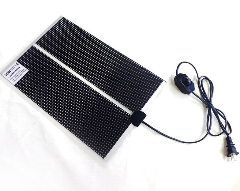 Alfombrilla térmica QH 15x28cm con regulador y interruptor de encendido/apagado