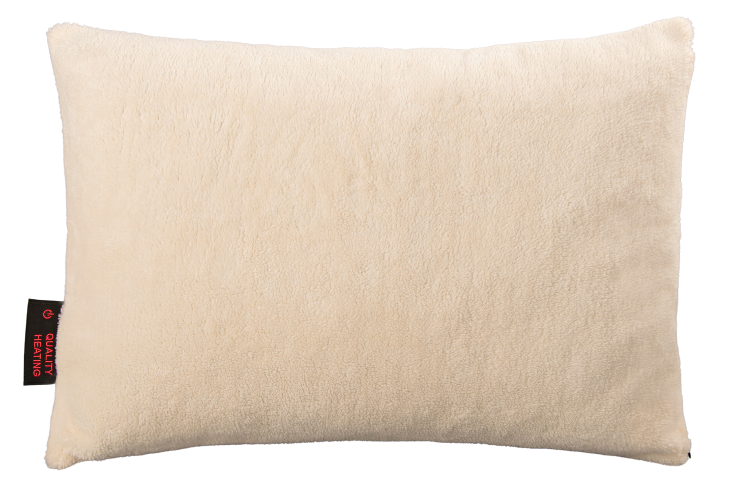 Cojín térmico Warmy de terciopelo blanco roto