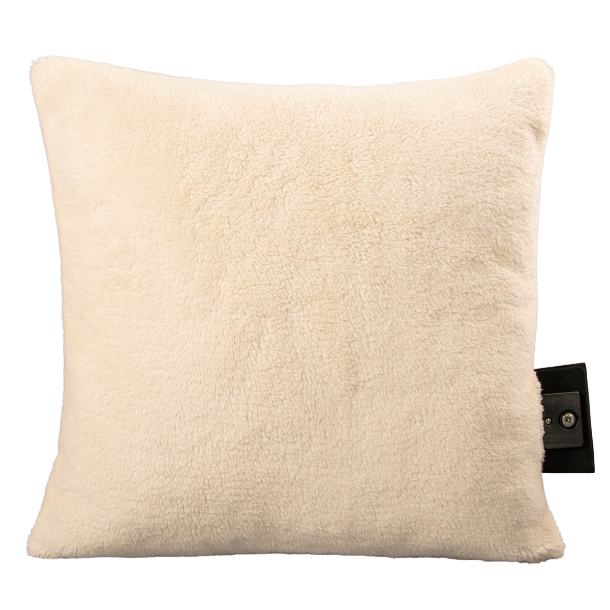 Cojín térmico Warmy de terciopelo blanco roto