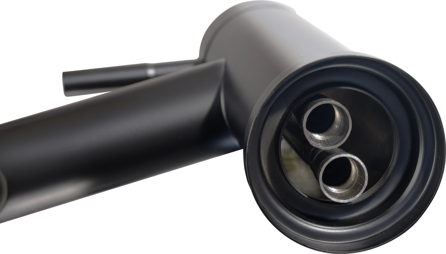 Grifo de lavabo negro mate