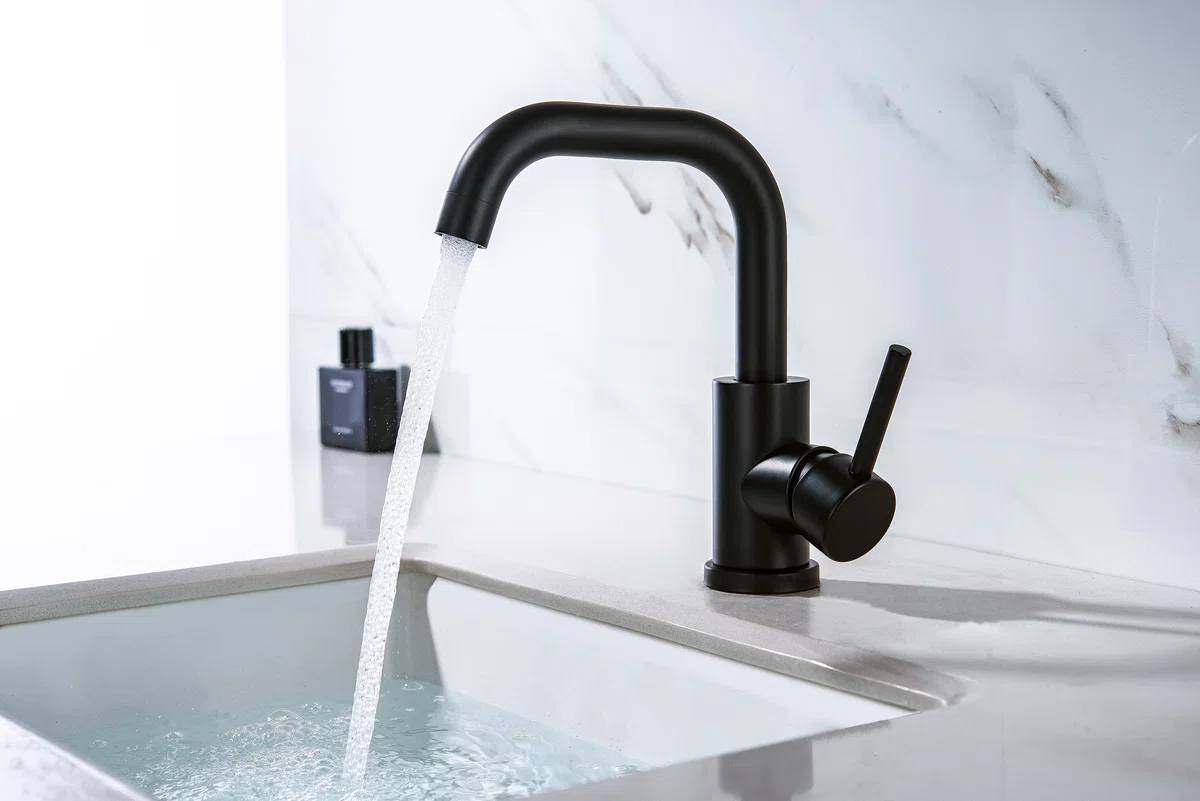 Grifo de lavabo con caño giratorio de 180 grados