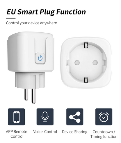 Medidor de consumo de enchufe inteligente Wifi con función de temporizador