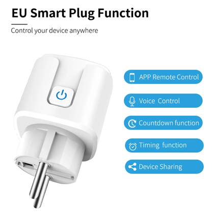 Medidor de consumo de enchufe inteligente Wifi con función de temporizador