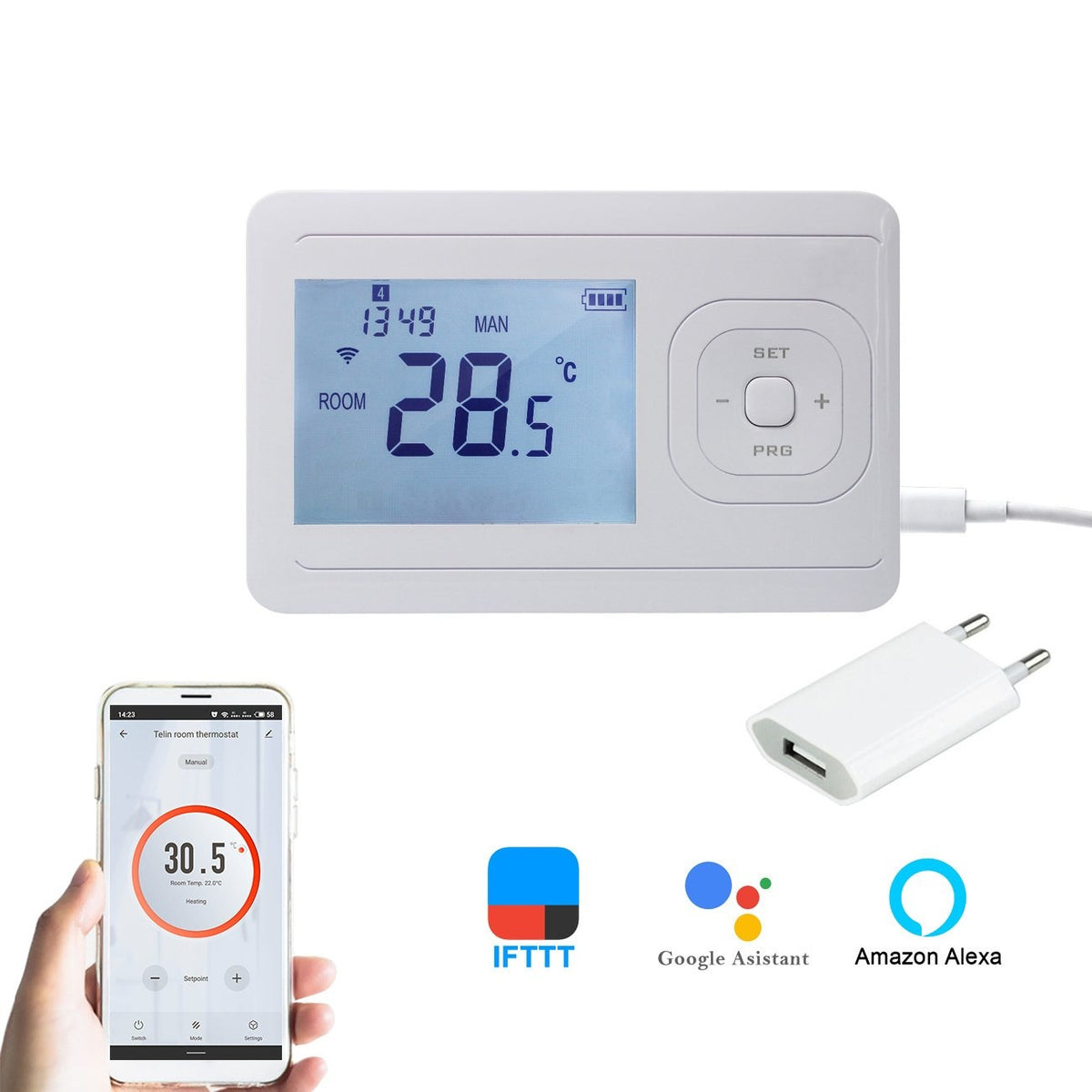 Termostato inteligente Wifi V3 independiente
